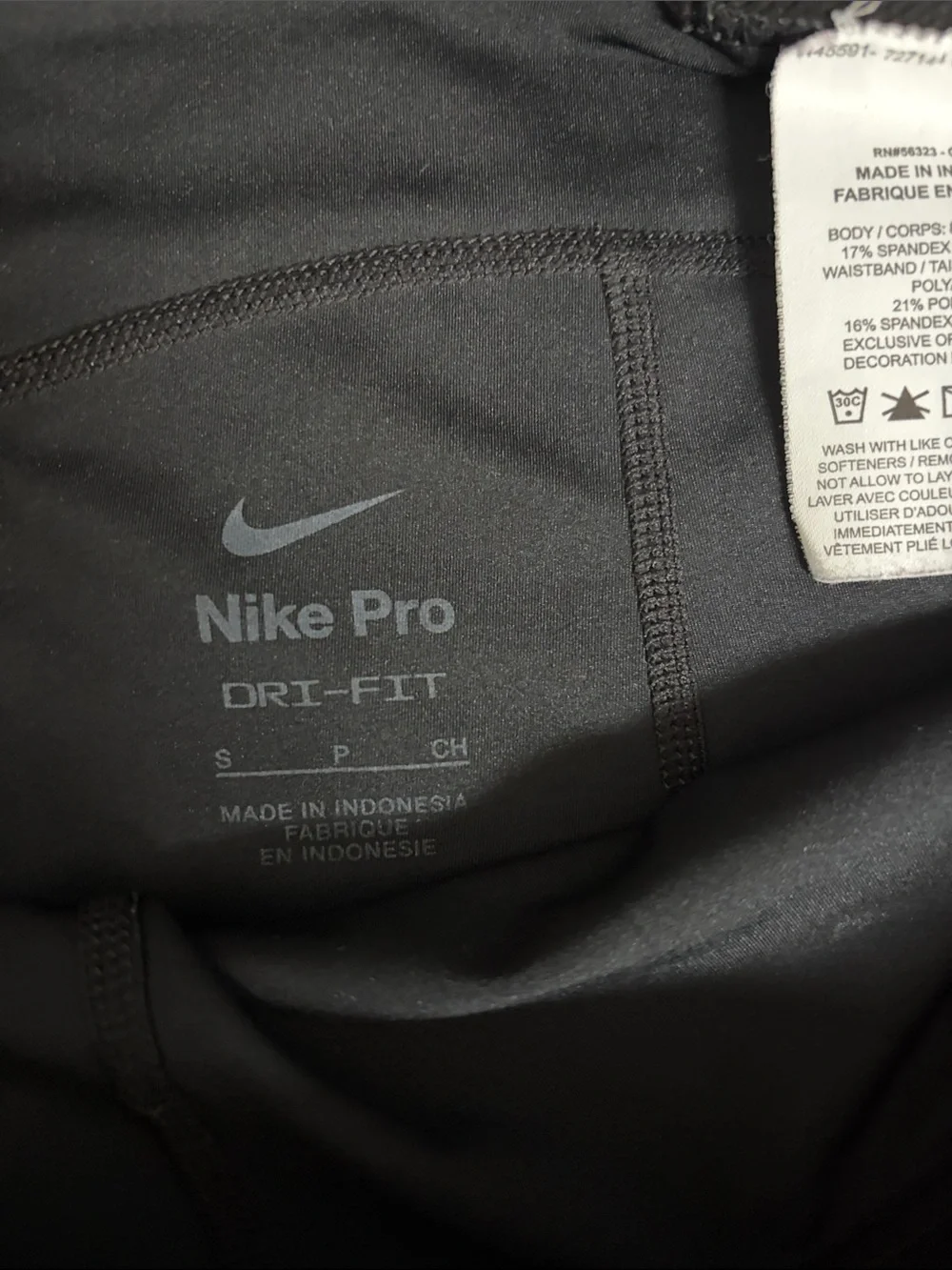 Nike Black PRO Compression Training Shorts with Branded Waistband!! EUC 🖤